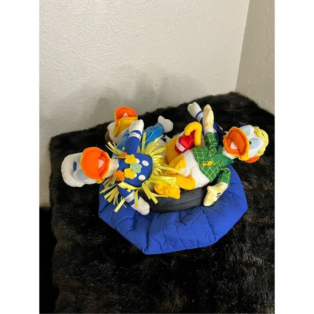 Vintage Disney Donald Duck Plush ducks hanging on hat